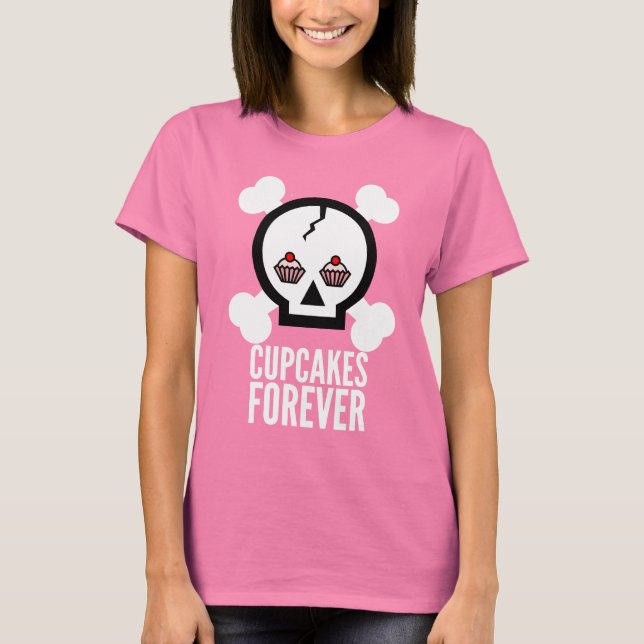 T-shirts Cupcakes para sempre! (Frente)