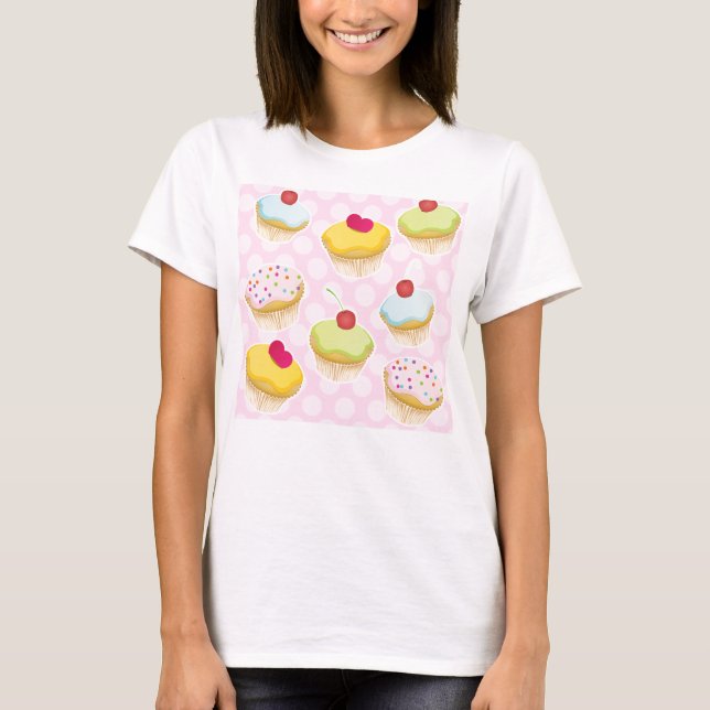 T-shirts Cupcakes personalizados (Frente)