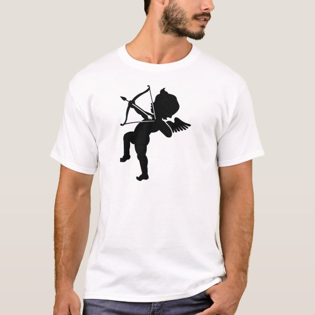 T-shirts Cupido - arco dos Cupido e seta do amor (Frente)