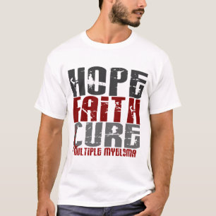 T-shirts CURA de FÉ 1 da ESPERANÇA do mieloma múltiplo