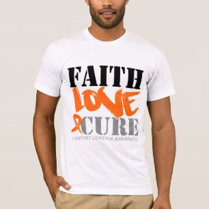 T-shirts Cura do amor da fé da leucemia