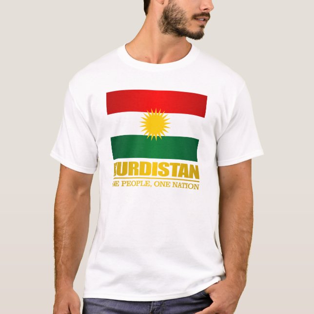 T-shirts Curdistão (uma Pessoas, uma nação) (Frente)