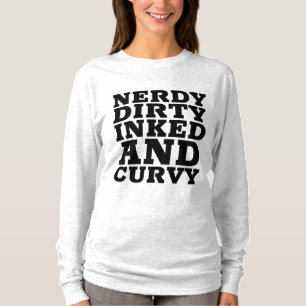 T-Shirts CURVADAS E COM TINTA SUJA