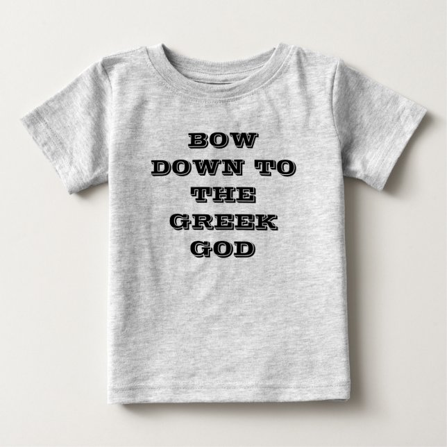 T-SHIRTS CURVE PARA BAIXO AO DEUS GREGO (Frente)