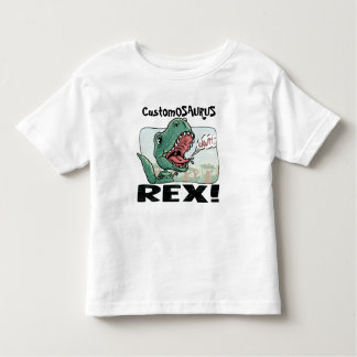 T-shirts Customosaurus Rex edita com nome do seu miúdo!