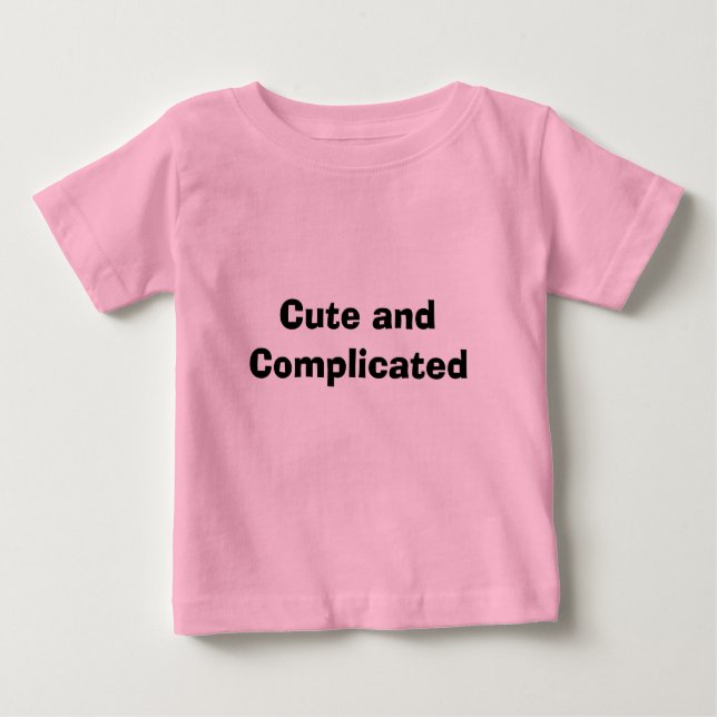 T-shirts Cute e complicado (Frente)
