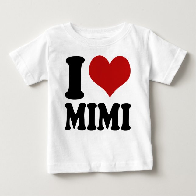 T-shirts Cute I Heart Mimi (Frente)
