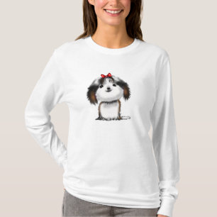 T-shirts Cute Illustrated Shih Tzu Puppy