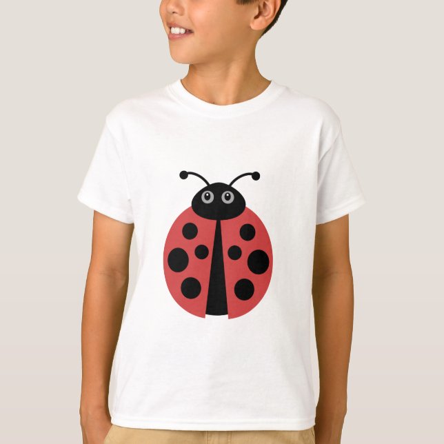 T-shirts Cute Ladybug (Frente)