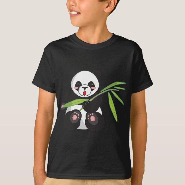 T-shirts Cute Panda (Frente)