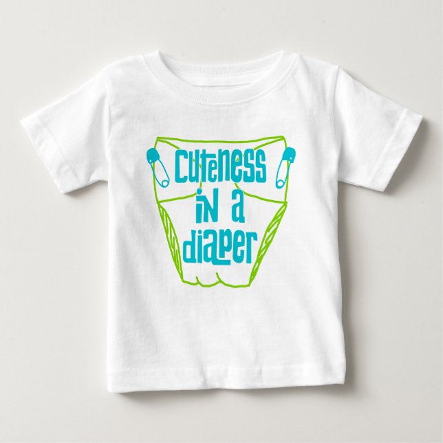T-shirts Cutensina em uma Fralda (Frente)