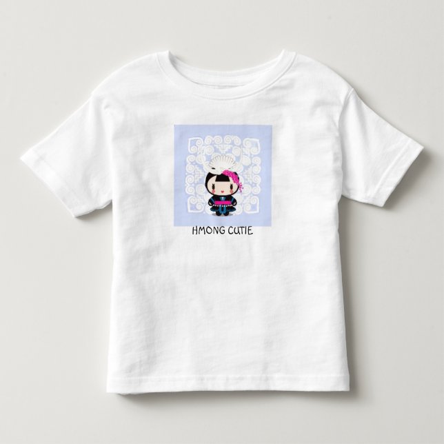 T-shirts cutie do hmong (Frente)