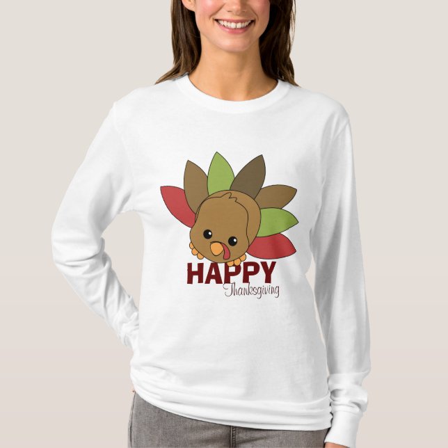 T-shirts Cutie Turkey (Frente)