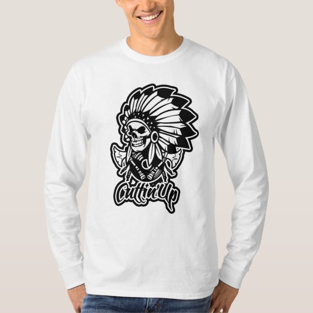 T-shirts Cuttin acima (Frente)