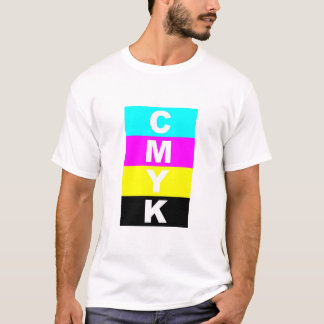 T-shirts cyanmagentayellowblack