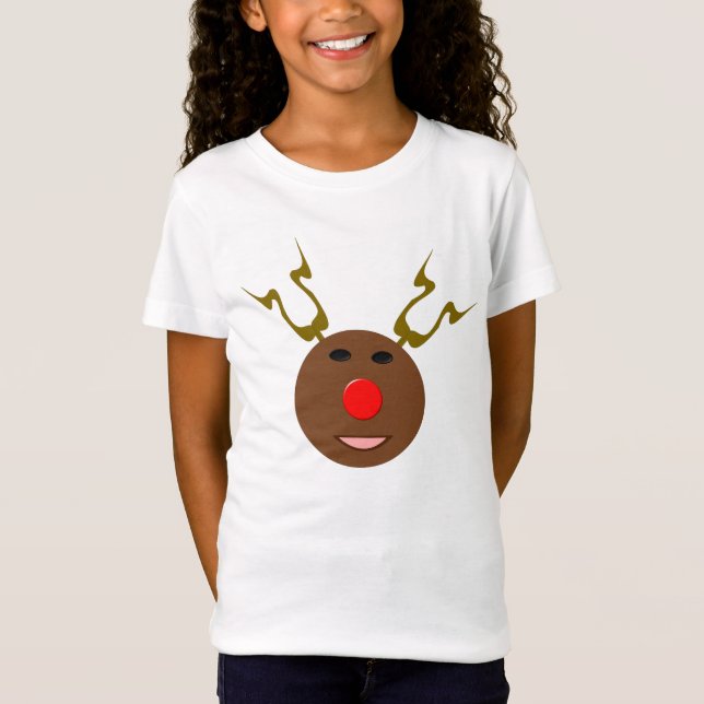 T-shirts Cyber Christmas Reindet Kids T Shirt (Frente)