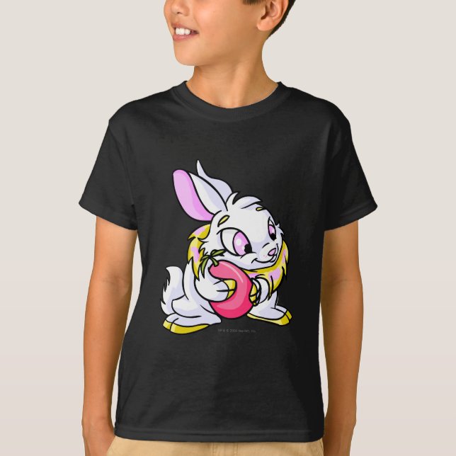 T-shirts Cybunny amarelo que abraça Negg (Frente)