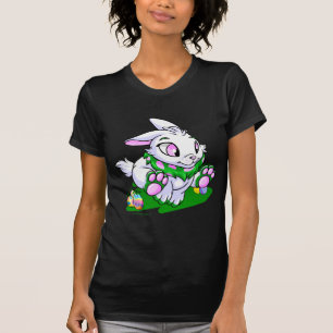 T-shirts Cybunny verde que compete através dos neggs