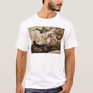 T-shirts Cypress por Kano Eitoku, período de Muromanchi
