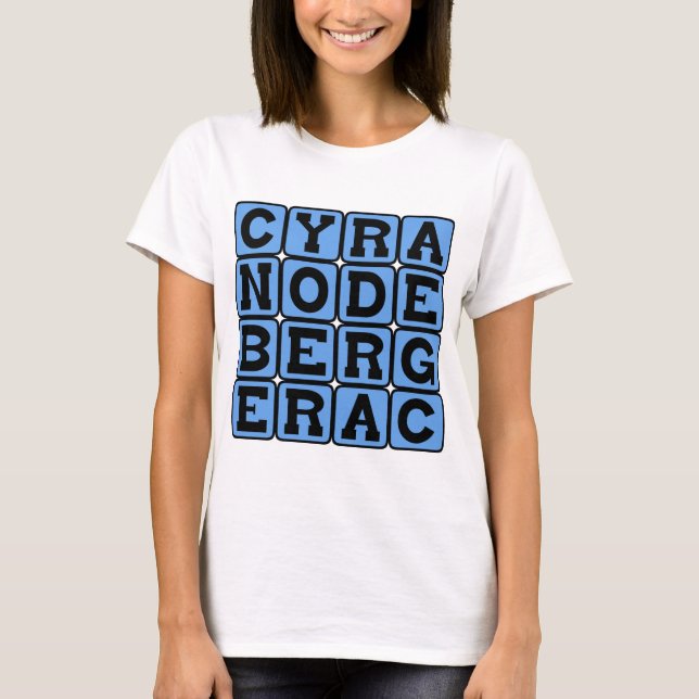T-shirts Cyrano de Bergerac, jogo francês (Frente)