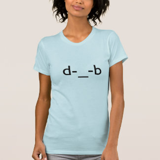 T-shirts d-_-b mínimo - escutando o Emoticon da música