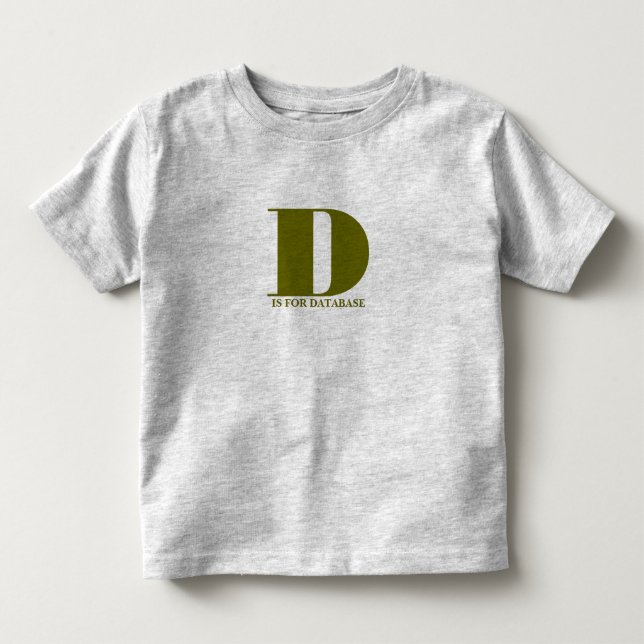 T-shirts D é para Banco de Dados (Frente)