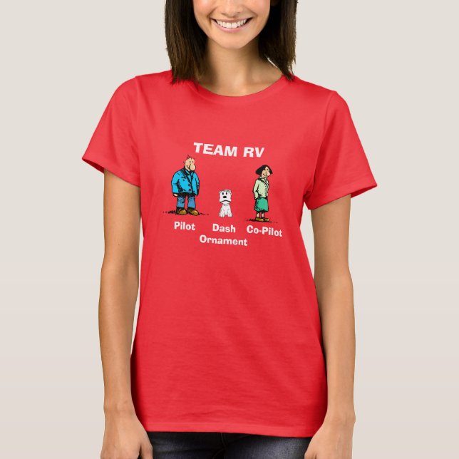 T-shirts Da "camisa de T equipe rv" (Frente)