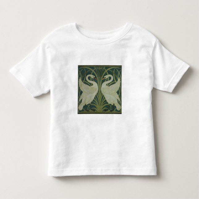 T-shirts Da "design do papel de parede cisne, da (Frente)
