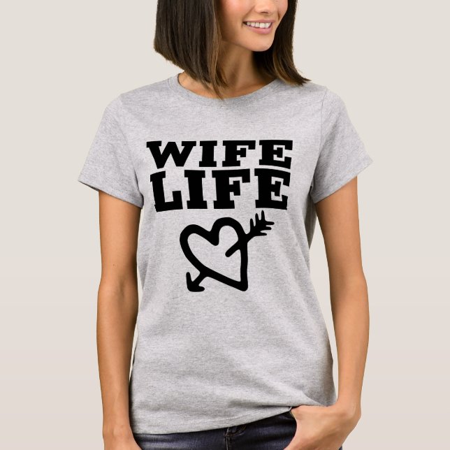 T-SHIRTS DA ESPOSA LIFE BRIDE (Frente)