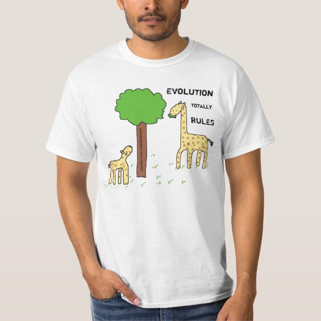 T-shirts Da evolução regras totalmente! (Frente)