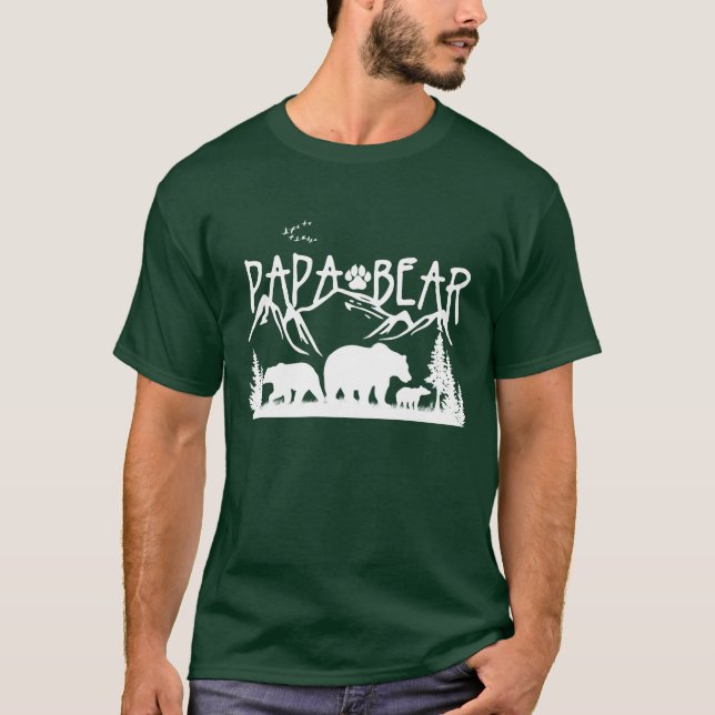 T-shirts Da papá do urso do excelente TShirt fora (para (Frente)