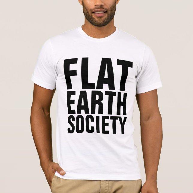 T-Shirts DA SOCIEDADE DA TERRA PLANA (Frente)