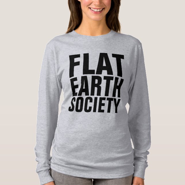T-Shirts DA SOCIEDADE DA TERRA PLANA (Frente)
