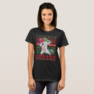 T-shirts Dabbing Unicorn Ugly Christmas