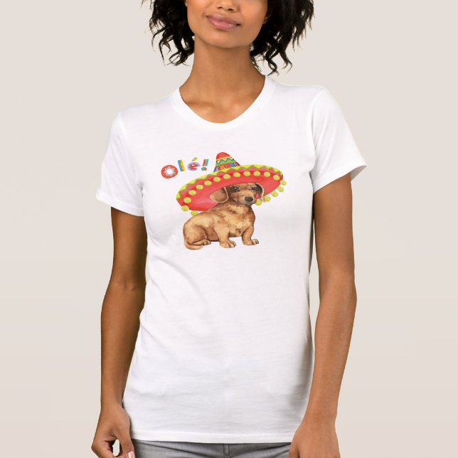 T-shirts Dachshund da festa (Frente)