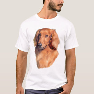 T-shirts Dachshund de cabelos compridos