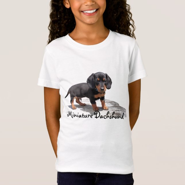 T-shirts Dachshund diminuto (Frente)