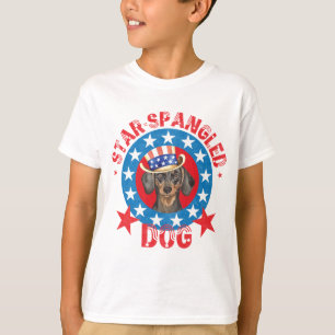 T-shirts Dachshund Patriótico