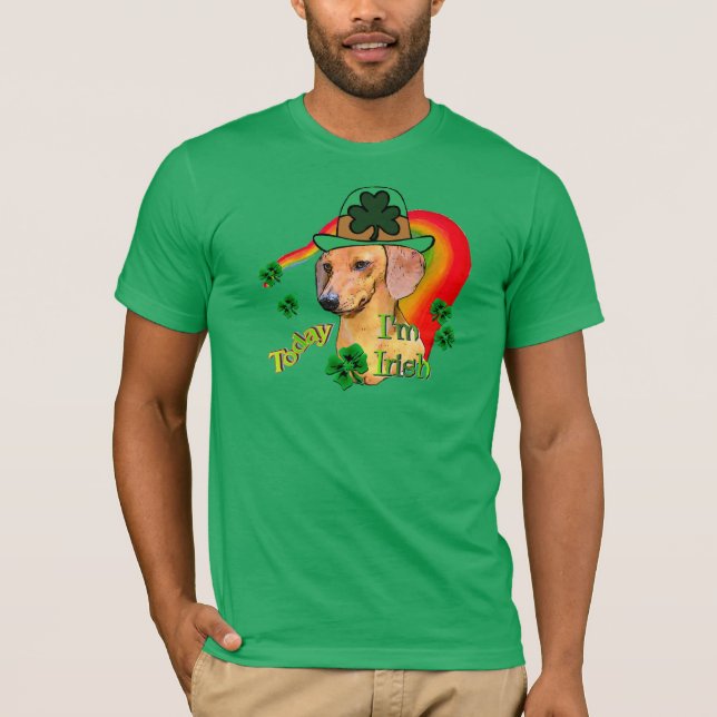 T-shirts Dachshund St Patricks (Frente)