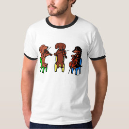 T-shirts Dachshund String Trio Musicians Tshirt