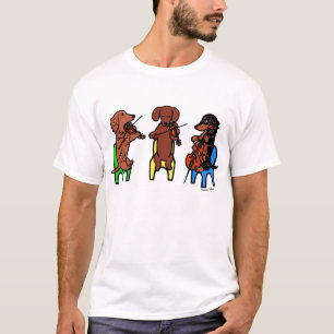 T-shirts Dachshund String Trio Musicians Tshirt