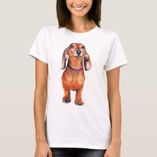 T-shirts Dachsund Red Doxie