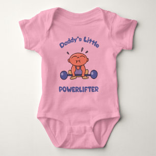 T-shirts Daddys pouco Powerlifter caçoa o esporte