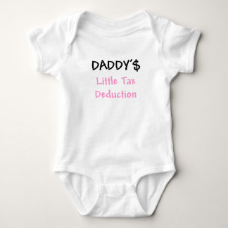 T-shirts Daddys pouco rosa da dedução fiscal