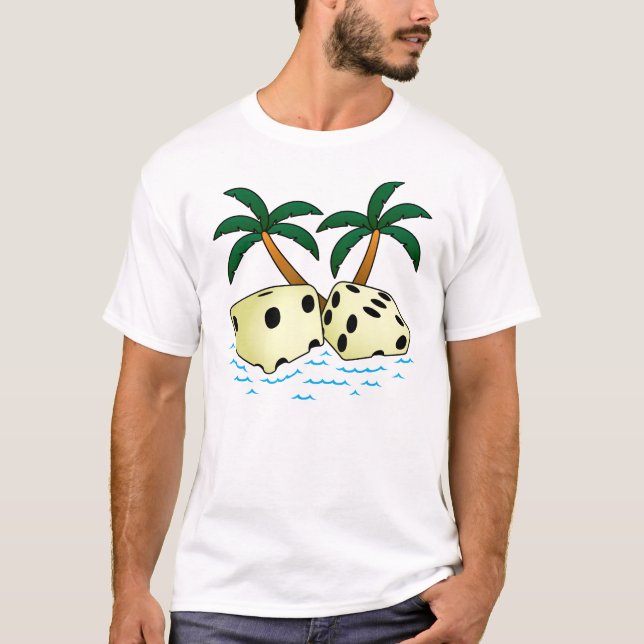T-shirts Dados tropicais de O dos pares (Frente)