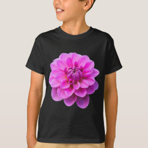 T-shirts Dahlia Rosa (Isolada)