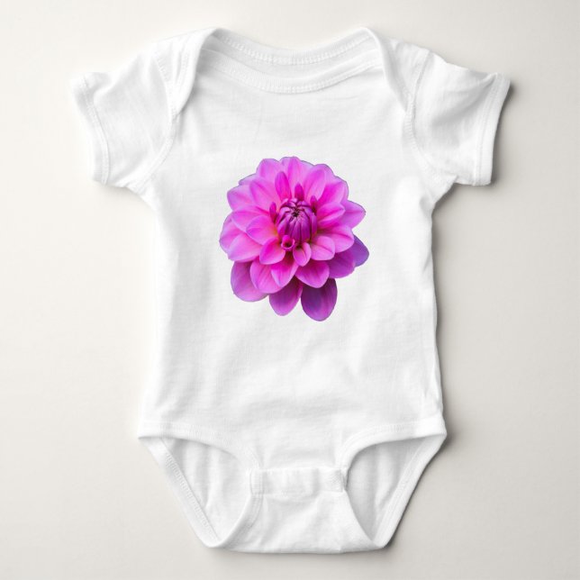 T-shirts Dahlia Rosa (Isolada) (Frente)