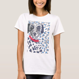 T-shirts Dalmatian pesadamente manchado