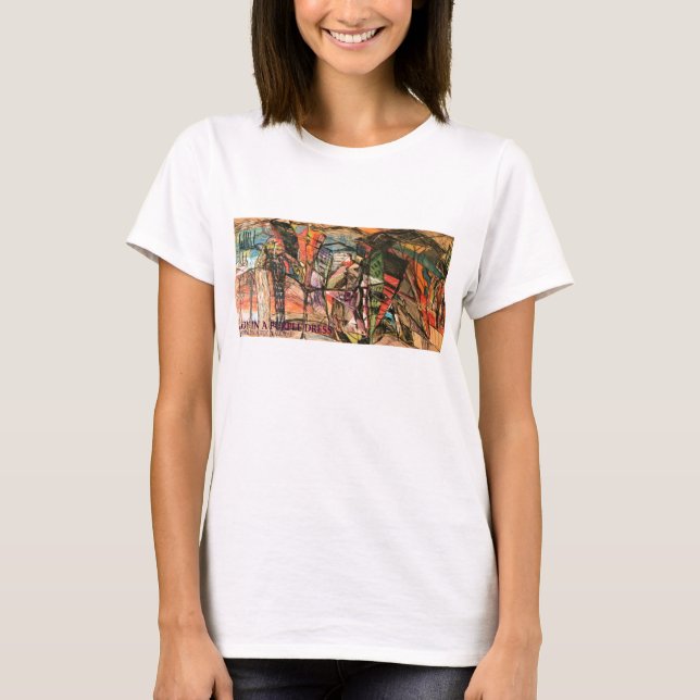 T-shirts Dama de Vestido Roxo (Frente)
