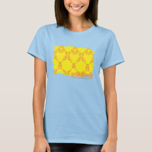 T-shirts Damasco 2 amarelos alaranjado